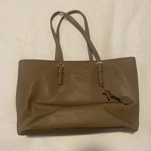 Michael Kors Large Jet Set Saffiano Beige Tote